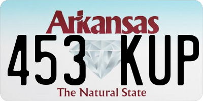 AR license plate 453KUP