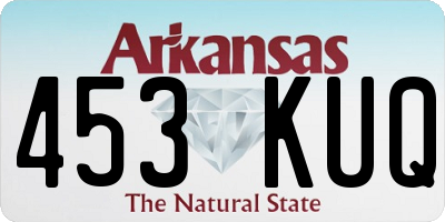 AR license plate 453KUQ