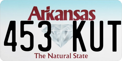 AR license plate 453KUT