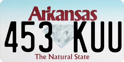 AR license plate 453KUU