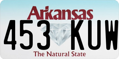 AR license plate 453KUW