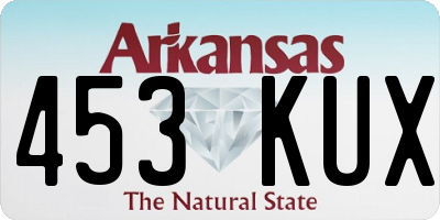 AR license plate 453KUX