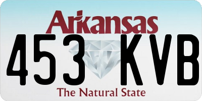 AR license plate 453KVB