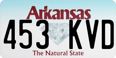 AR license plate 453KVD