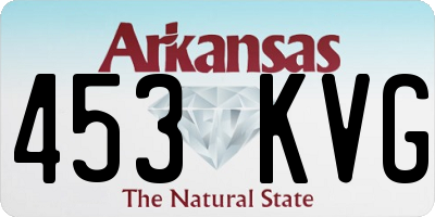 AR license plate 453KVG