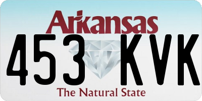 AR license plate 453KVK