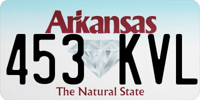 AR license plate 453KVL