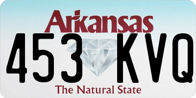 AR license plate 453KVQ