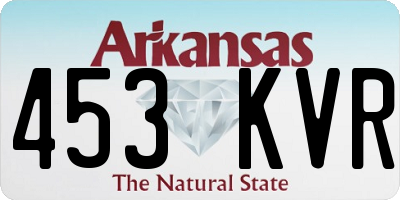 AR license plate 453KVR