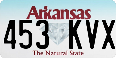 AR license plate 453KVX