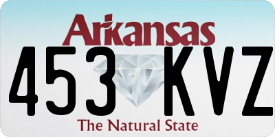 AR license plate 453KVZ