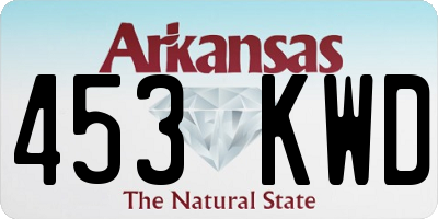 AR license plate 453KWD