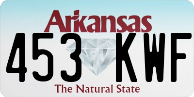 AR license plate 453KWF