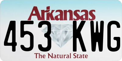 AR license plate 453KWG