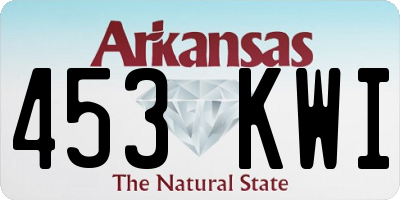 AR license plate 453KWI