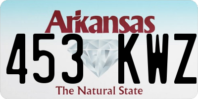 AR license plate 453KWZ