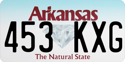 AR license plate 453KXG