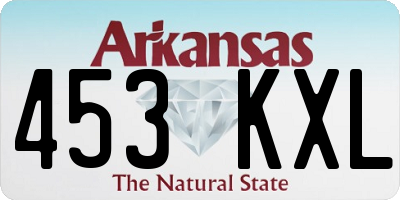 AR license plate 453KXL