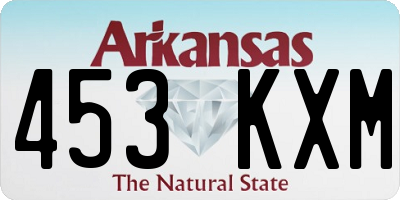 AR license plate 453KXM