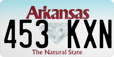 AR license plate 453KXN