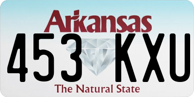 AR license plate 453KXU