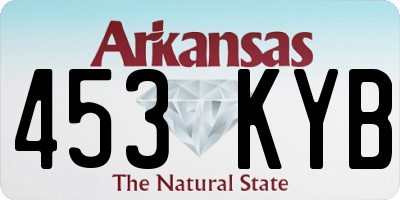 AR license plate 453KYB