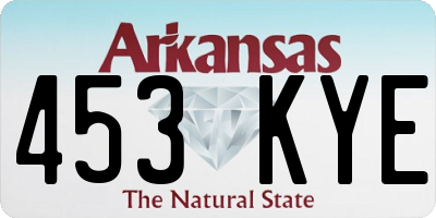AR license plate 453KYE