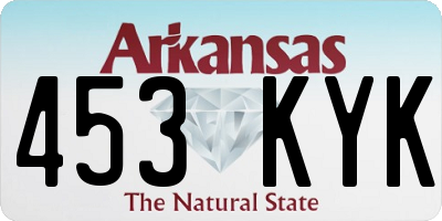 AR license plate 453KYK