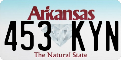 AR license plate 453KYN