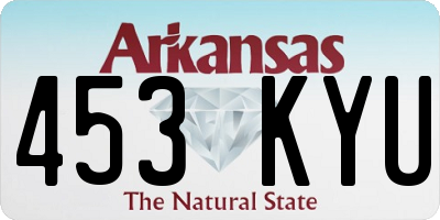 AR license plate 453KYU