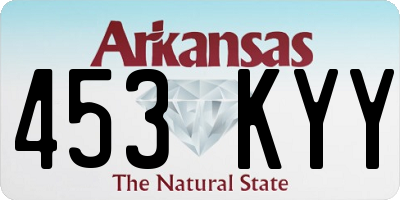 AR license plate 453KYY