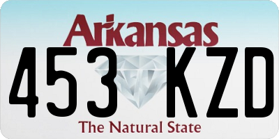AR license plate 453KZD