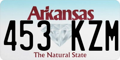 AR license plate 453KZM