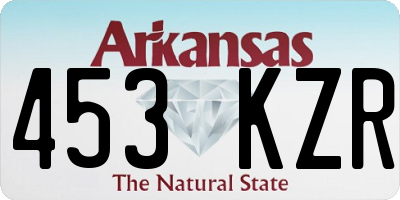 AR license plate 453KZR