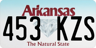 AR license plate 453KZS