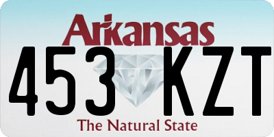 AR license plate 453KZT