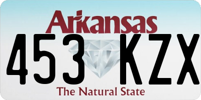 AR license plate 453KZX