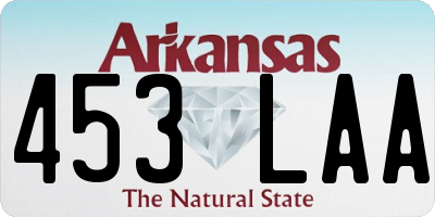 AR license plate 453LAA