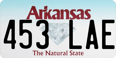 AR license plate 453LAE