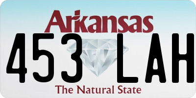 AR license plate 453LAH