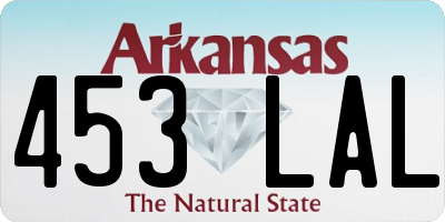AR license plate 453LAL