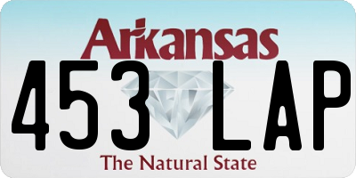AR license plate 453LAP