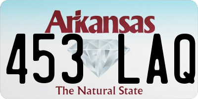 AR license plate 453LAQ