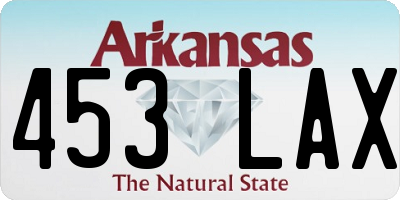 AR license plate 453LAX