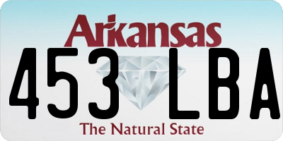AR license plate 453LBA