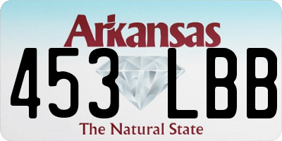 AR license plate 453LBB