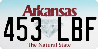 AR license plate 453LBF