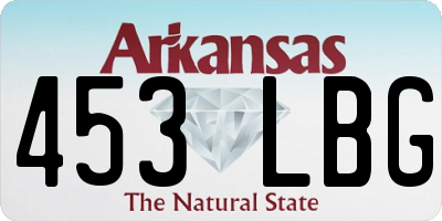 AR license plate 453LBG