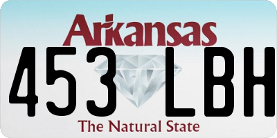 AR license plate 453LBH
