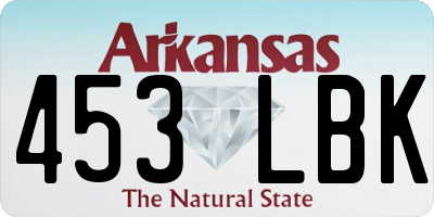 AR license plate 453LBK